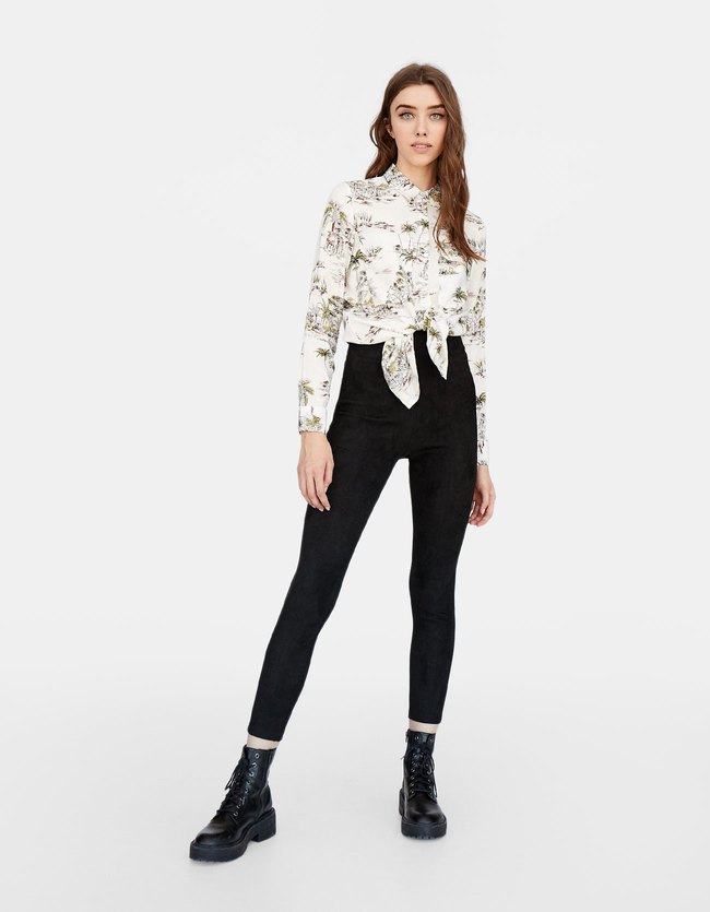 Stradivarius Bonded Broek Met Hoge Taille Dames Zwart 40 stradivarius kopen in de aanbieding Stradivarius Bonded Broek Met Hoge Taille Dames Zwart 40 stradivarius kopen in de aanbieding