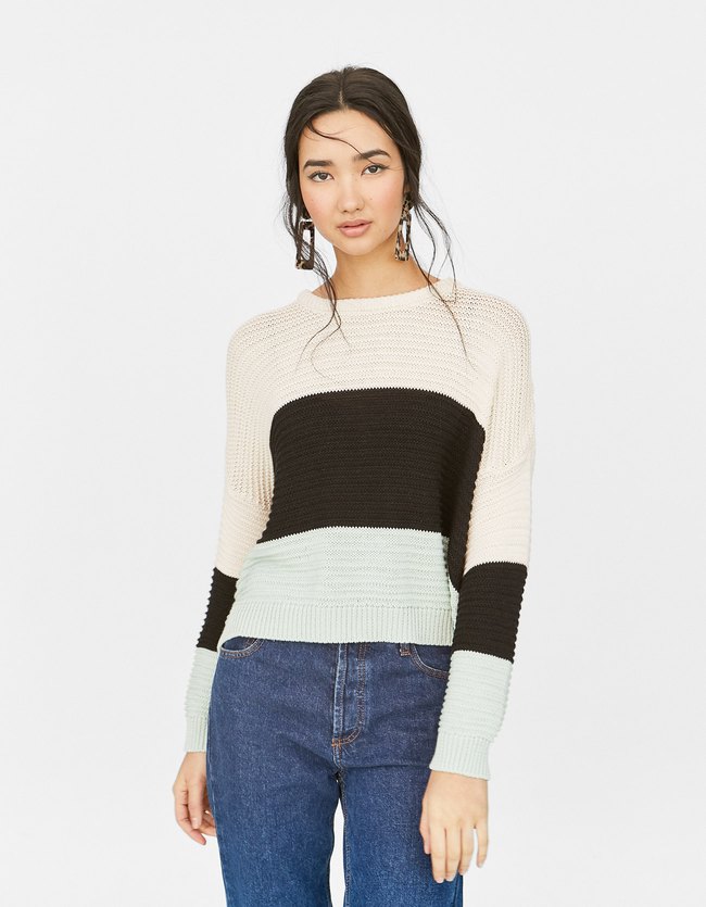 Stradivarius Trui Met Ronde Hals Dames Pastelgroen stradivarius kopen in de aanbieding Stradivarius Trui Met Ronde Hals Dames Pastelgroen stradivarius kopen in de aanbieding