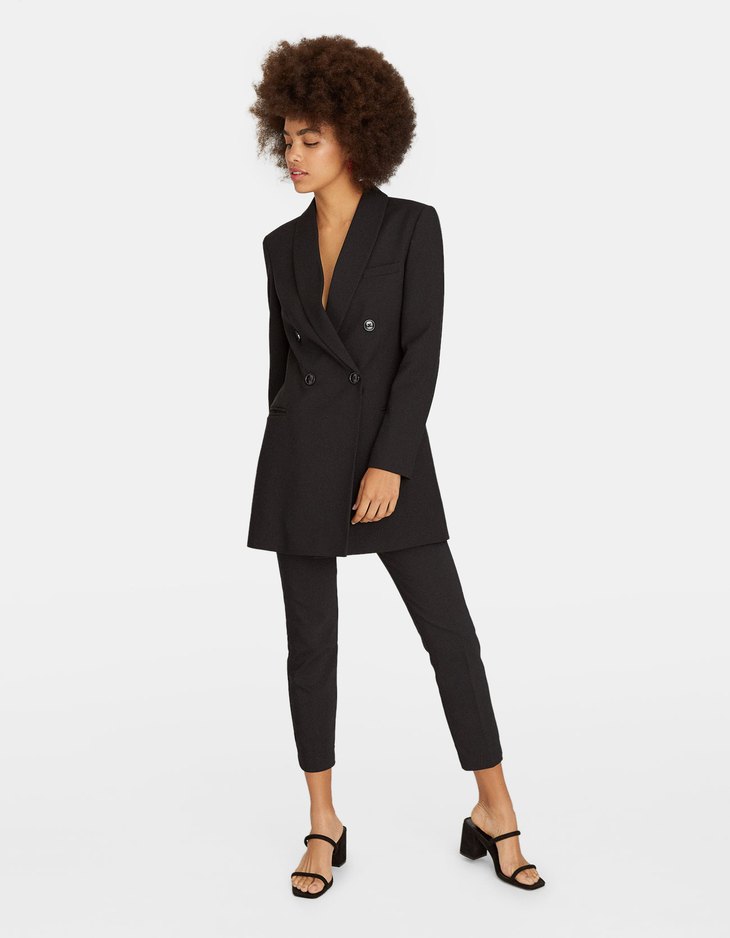 blazer dress stradivarius