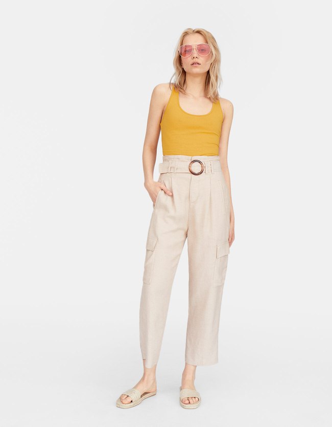 Stradivarius Tank Top Dames Mosterd stradivarius kopen in de aanbieding Stradivarius Tank Top Dames Mosterd stradivarius kopen in de aanbieding