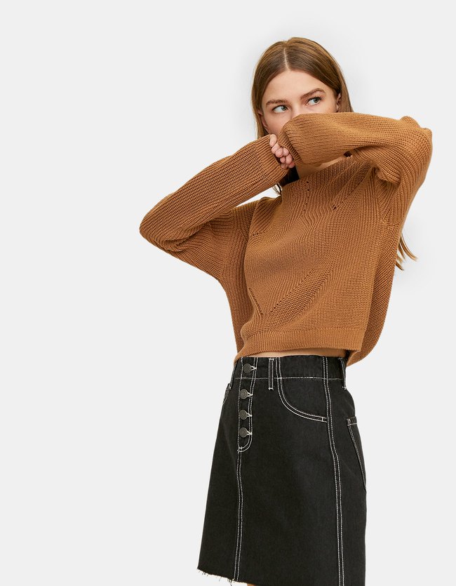 Stradivarius Denim Rok Met Knopen Dames Verwassen 38 stradivarius kopen in de aanbieding Stradivarius Denim Rok Met Knopen Dames Verwassen 38 stradivarius kopen in de aanbieding