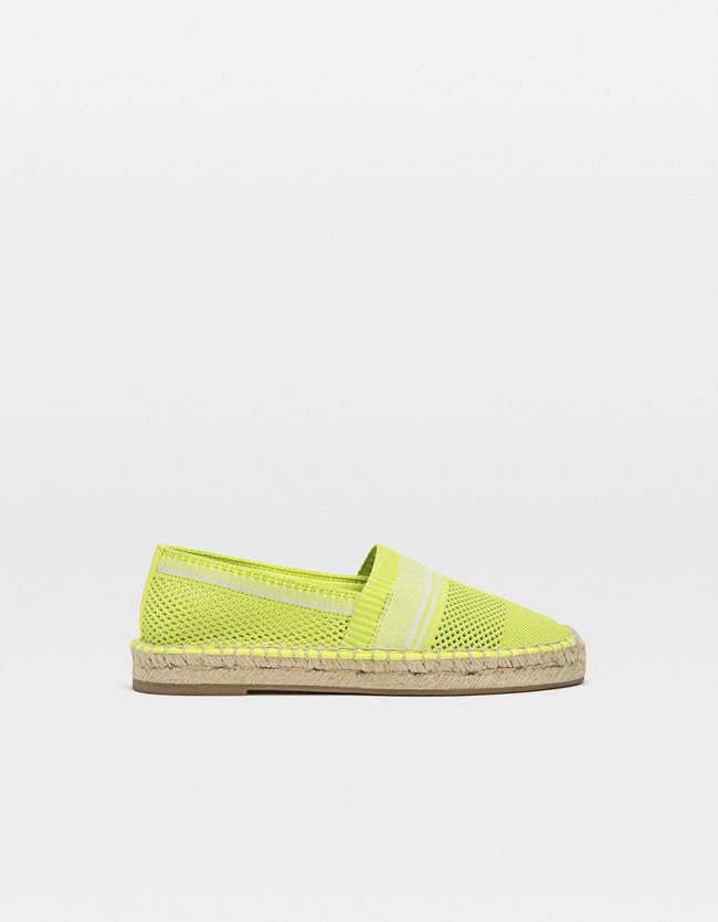 Stradivarius Fluor Espadrille Van Stretchstof Dames Fluorgroen 40 stradivarius kopen in de aanbieding Stradivarius Fluor Espadrille Van Stretchstof Dames Fluorgroen 40 stradivarius kopen in de aanbieding