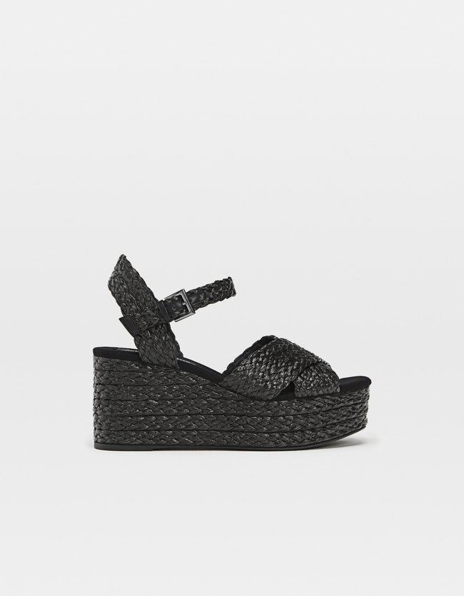 Stradivarius Zwarte Gevlochten Sleehak Dames Zwart 35 stradivarius kopen in de aanbieding Stradivarius Zwarte Gevlochten Sleehak Dames Zwart 35 stradivarius kopen in de aanbieding