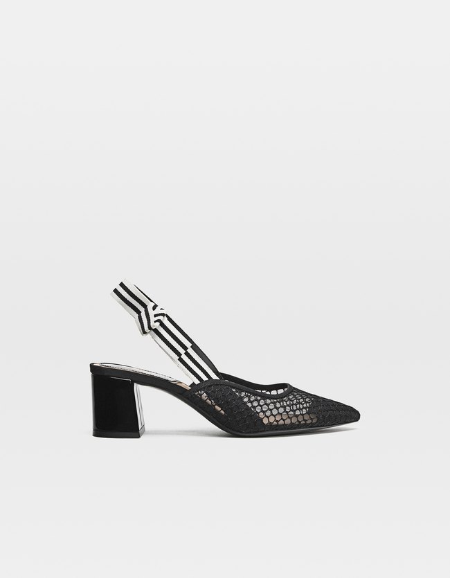 Stradivarius Net Slingback Met Hak Dames Zwart 37 stradivarius kopen in de aanbieding Stradivarius Net Slingback Met Hak Dames Zwart 37 stradivarius kopen in de aanbieding