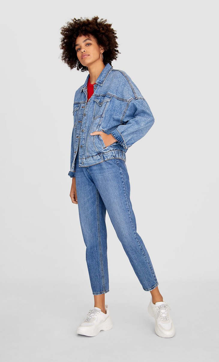 jacket jeans stradivarius