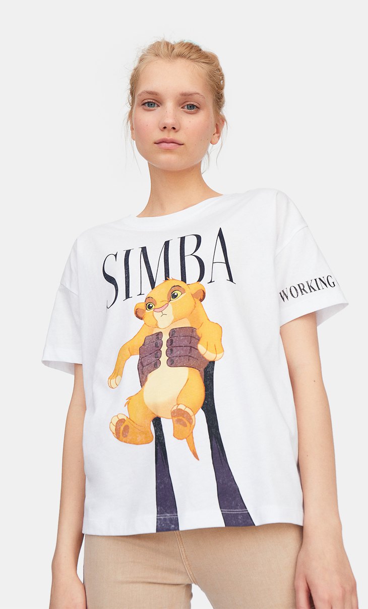 lion king t shirt stradivarius