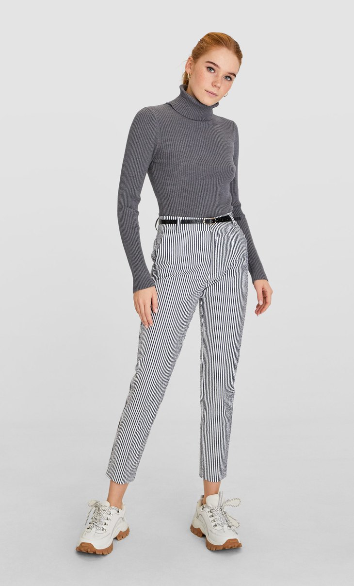 Pantalon Vestir Con Cinturon Todos Los Zapatos De Mujer