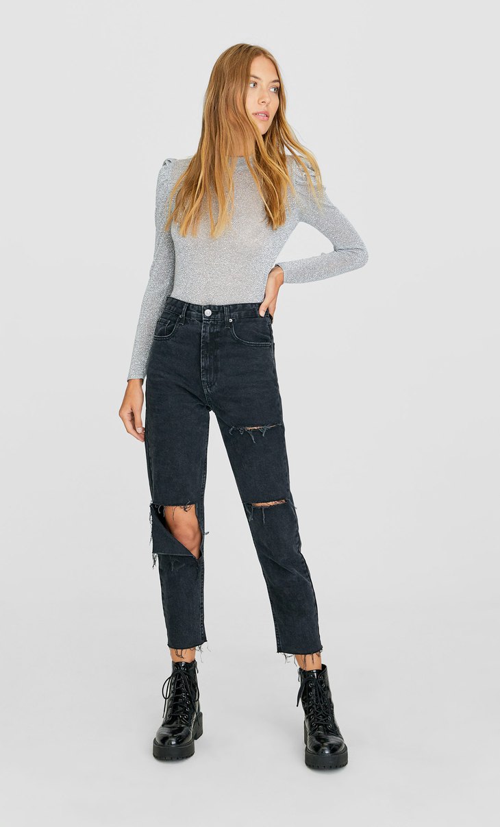 Womenâs mom jeans - SS19 | Stradivarius