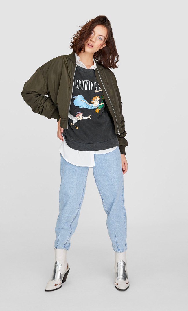 sweat shirt femme stradivarius