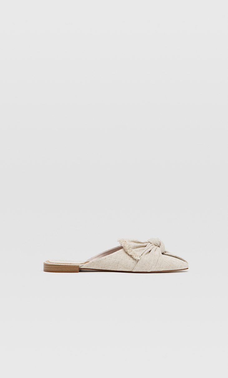 Zapatos mule rafia lazo - Todos los Zapatos de mujer | Stradivarius Costa  Rica