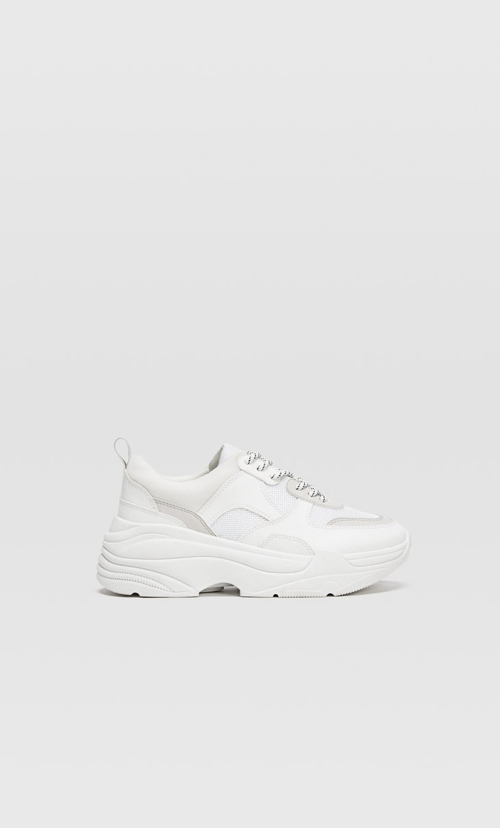 White chunky sole trainers - All 