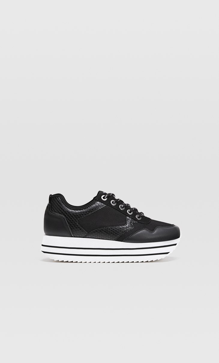 {keywor d} converse blanca plataforma cuero