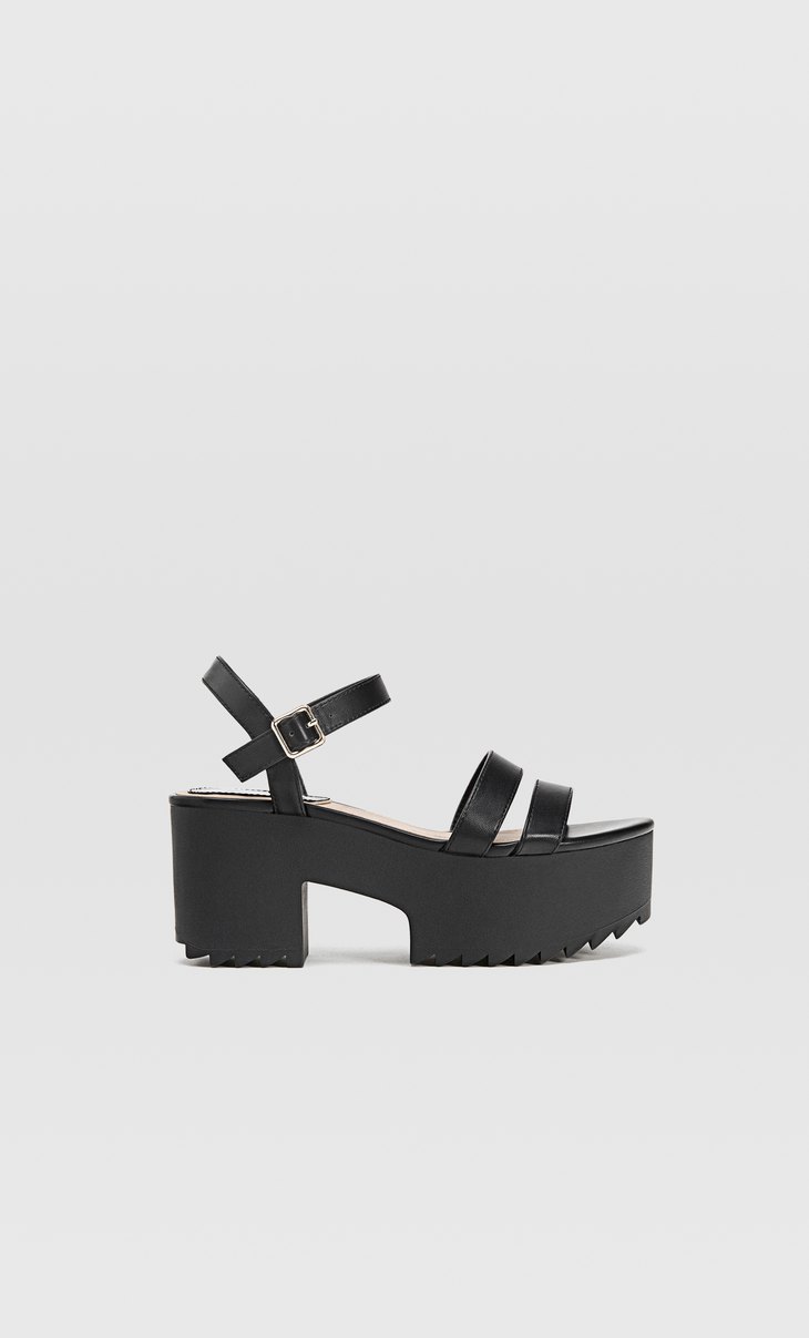 stradivarius platform sandals