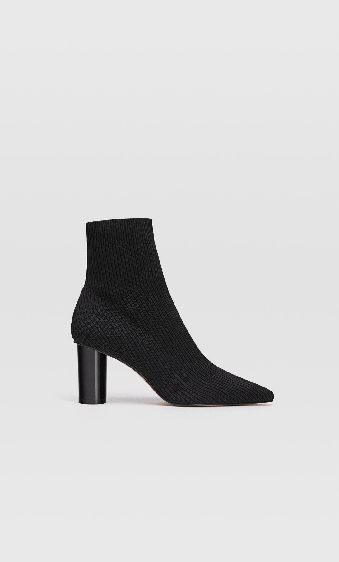 Black fabric ankle boots Outlet