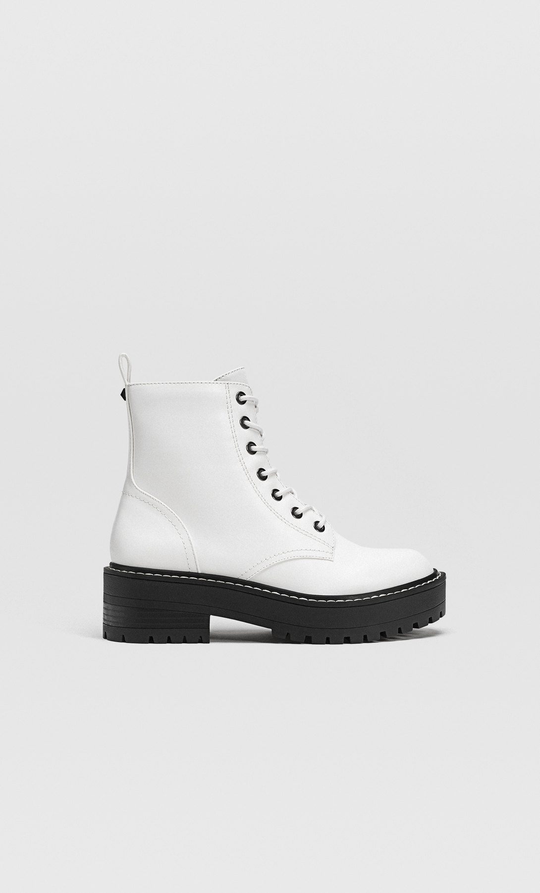 stradivarius biker boots