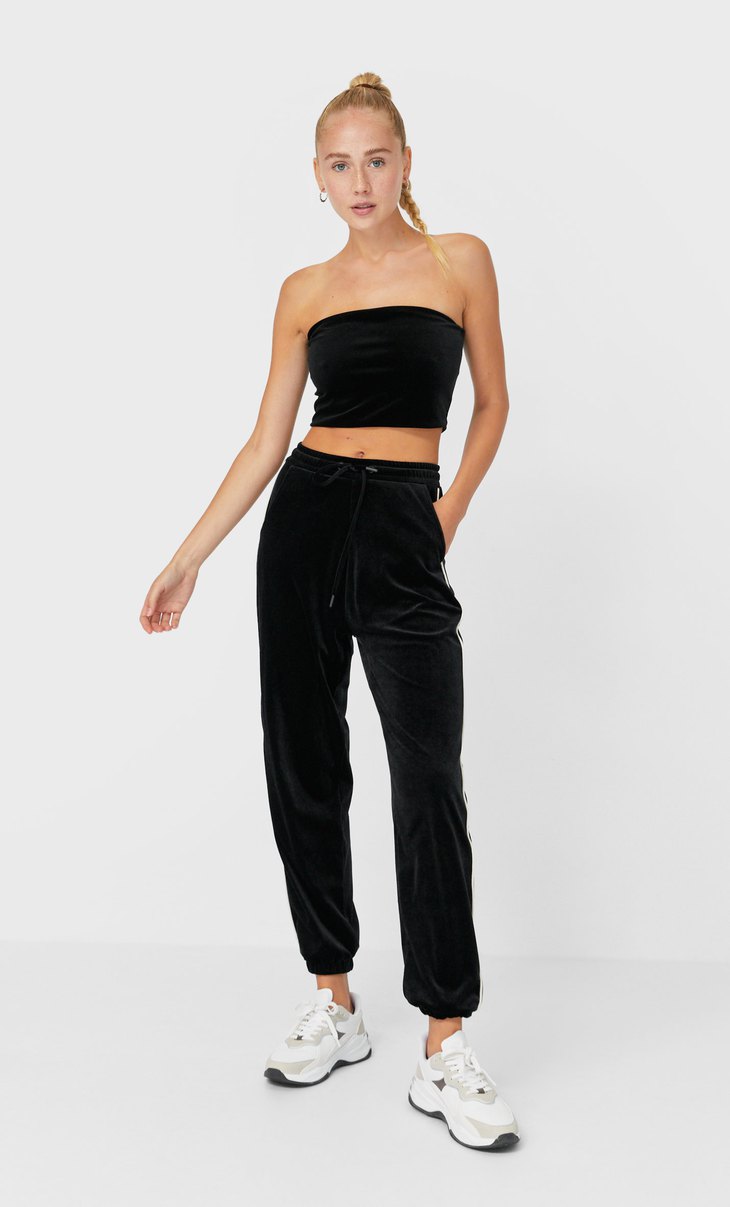 stradivarius striped pants