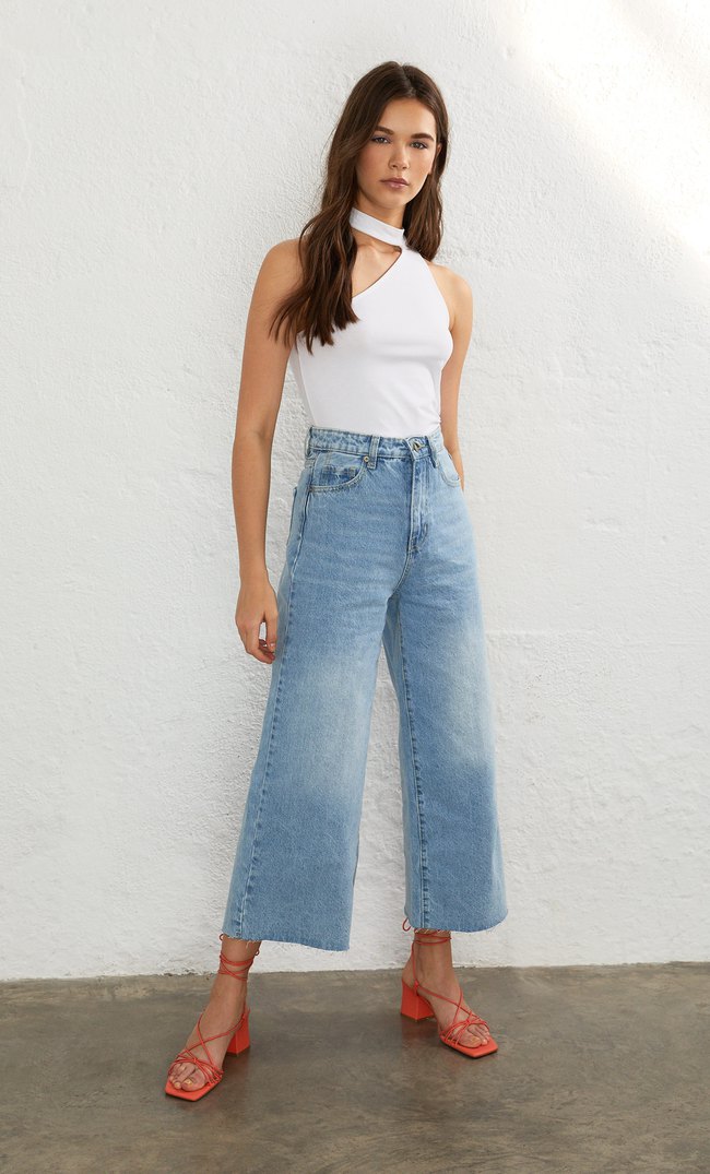 stradivarius culotte jeans