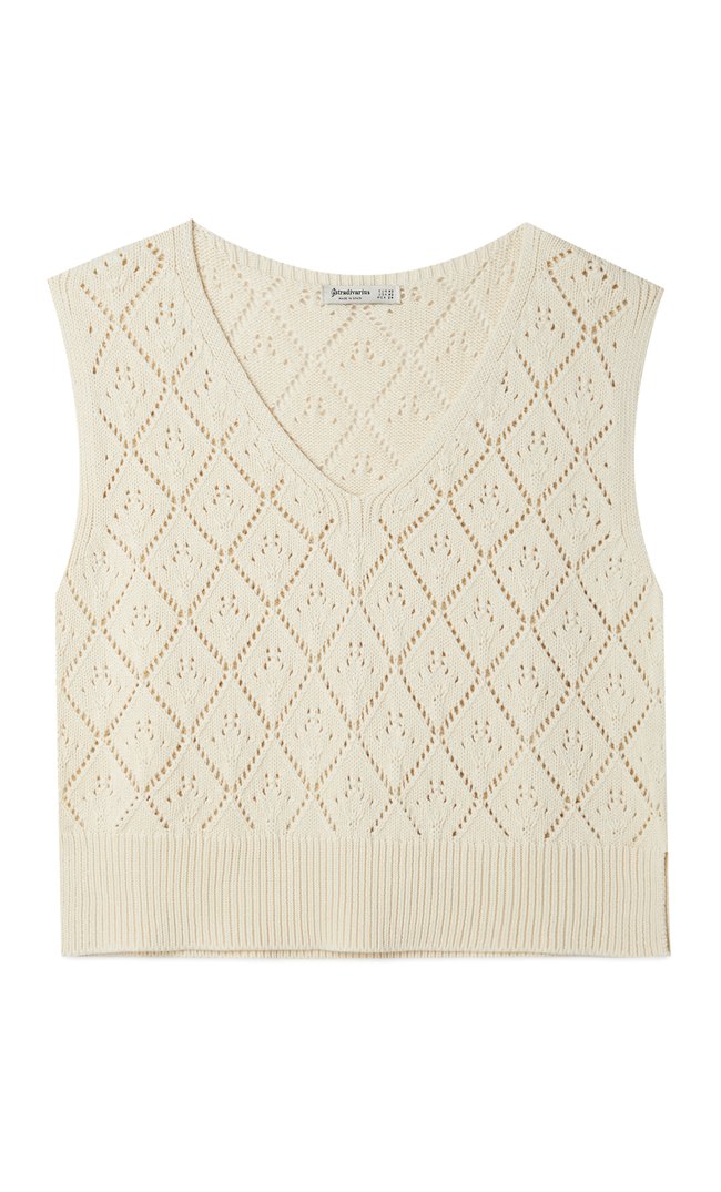 stradivarius knit vest