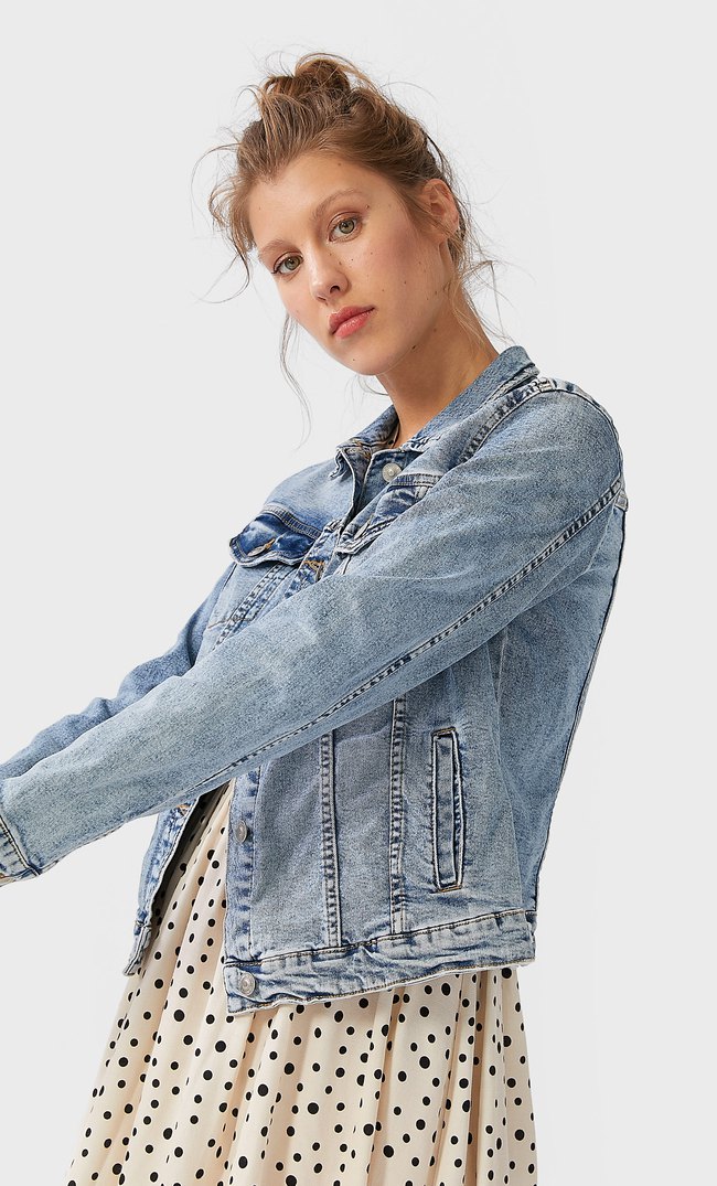 stradivarius jeans jacket
