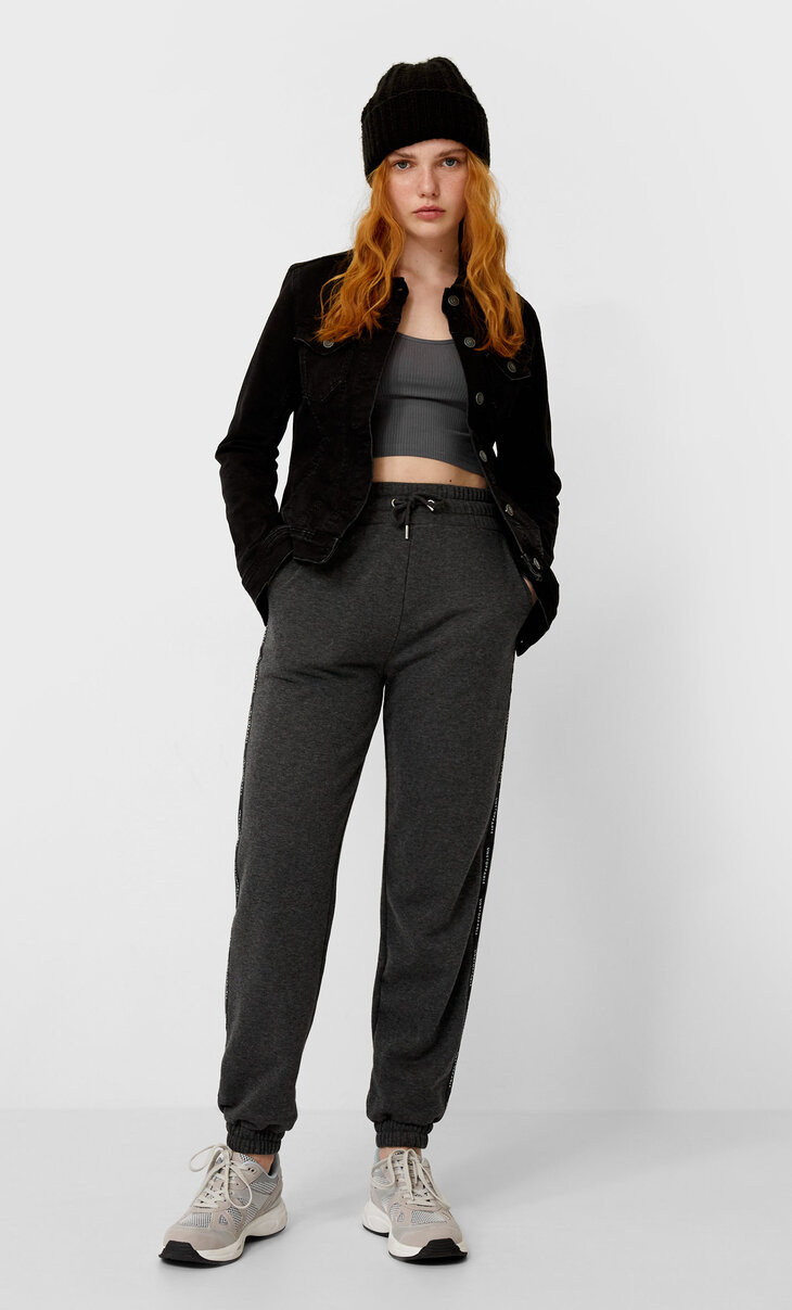 stradivarius black denim jacket