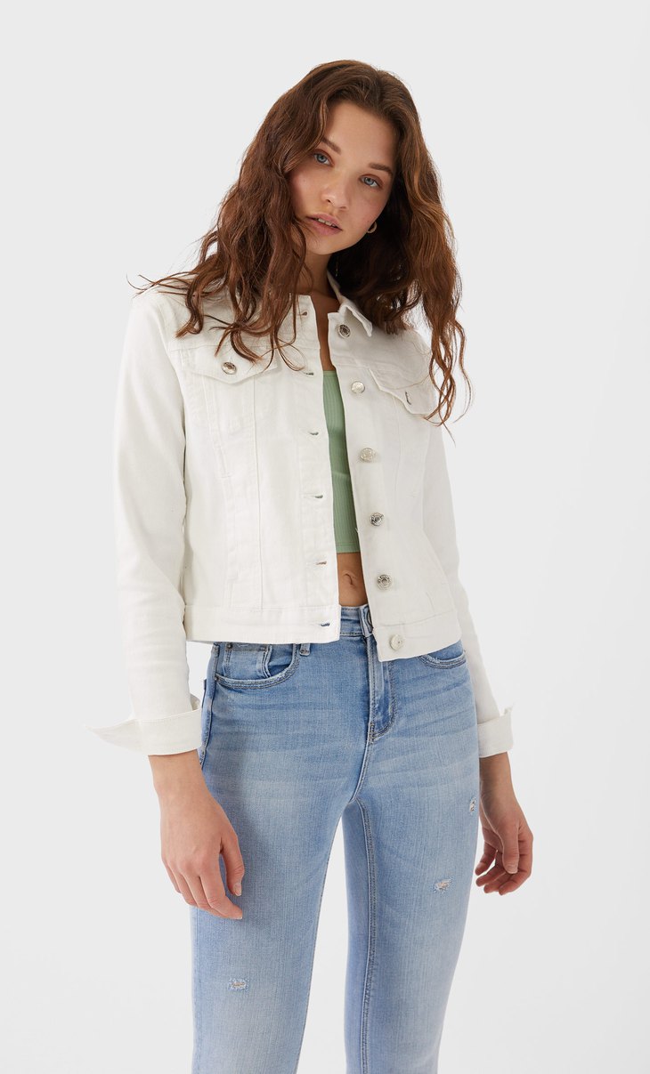 stradivarius jean jacket