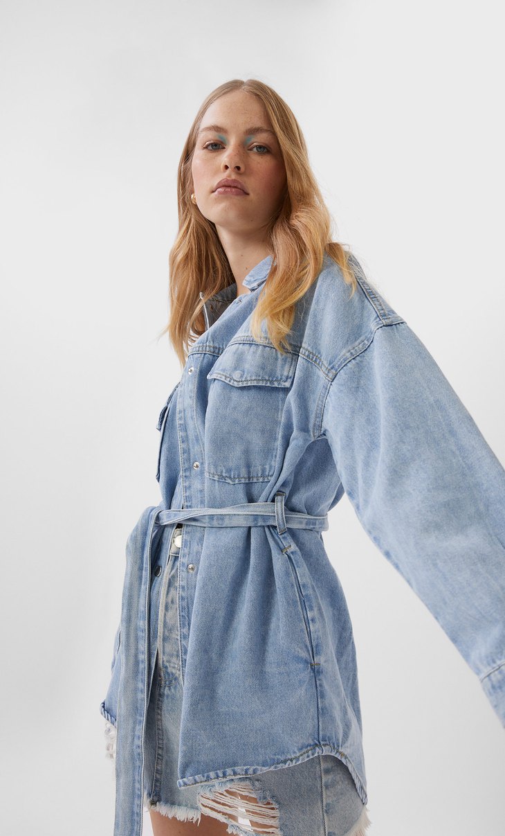 womens denim overshirt