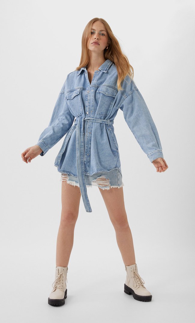 womens denim overshirt