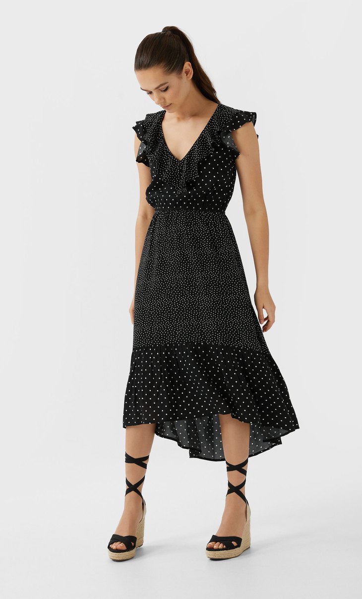 and polka dot dress