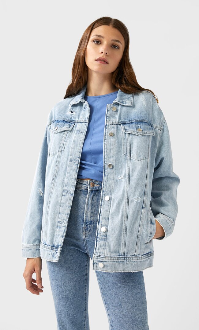 stradivarius jeans jacket