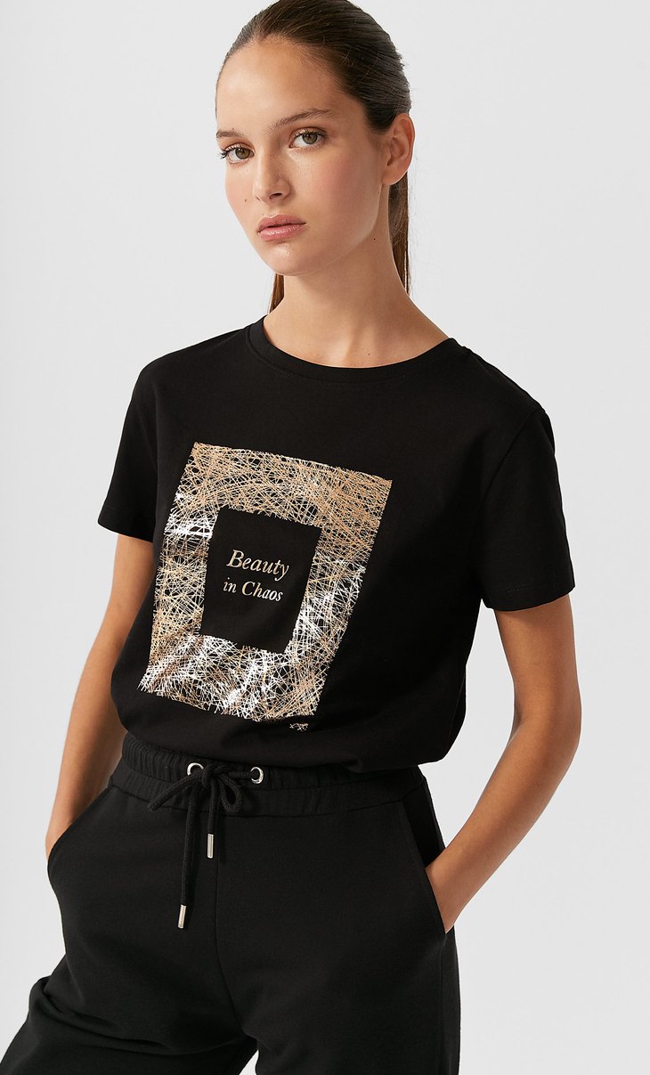 Camiseta print stradivarius Clearance