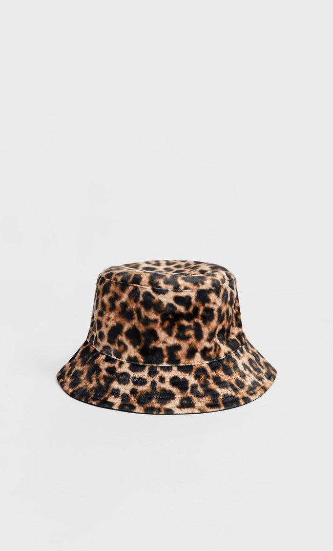 bucket hat leopard print