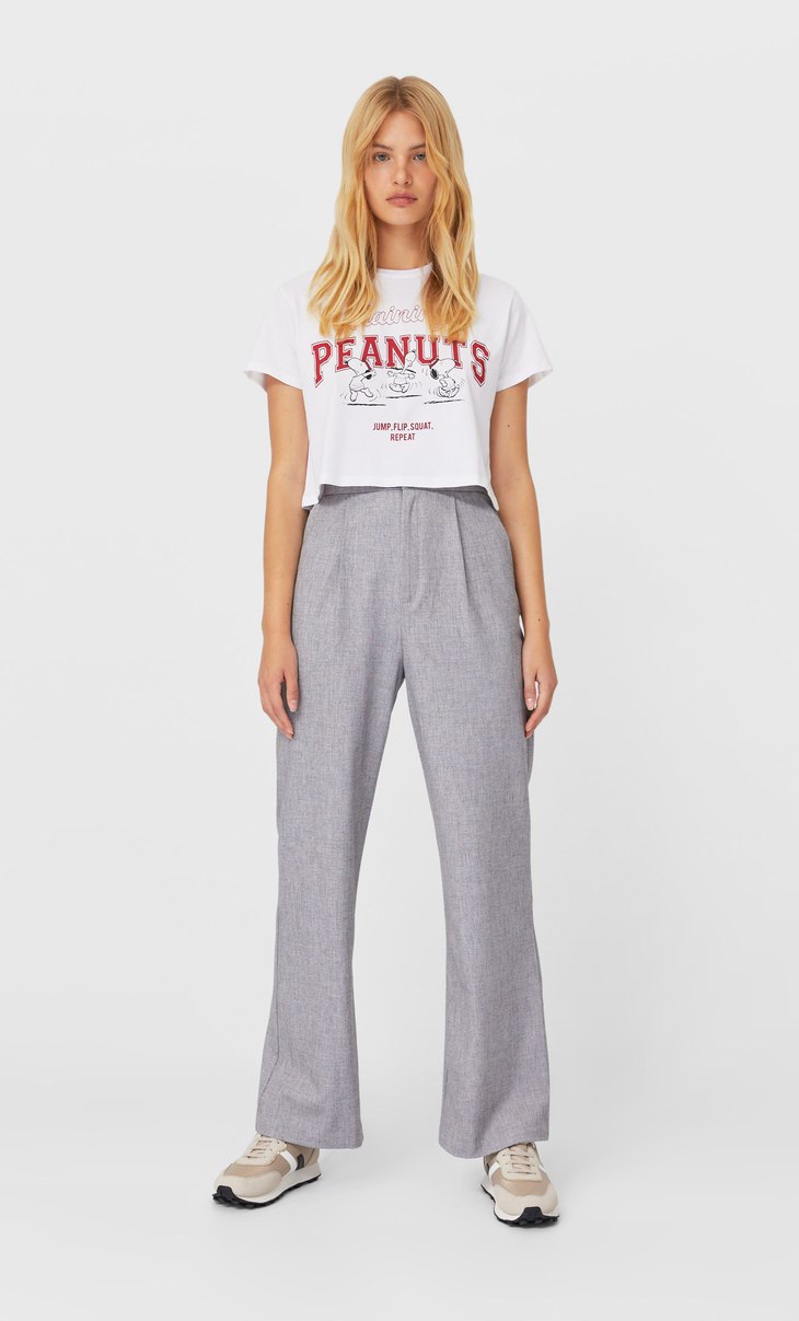 pantalón rosa mujer stradivarius