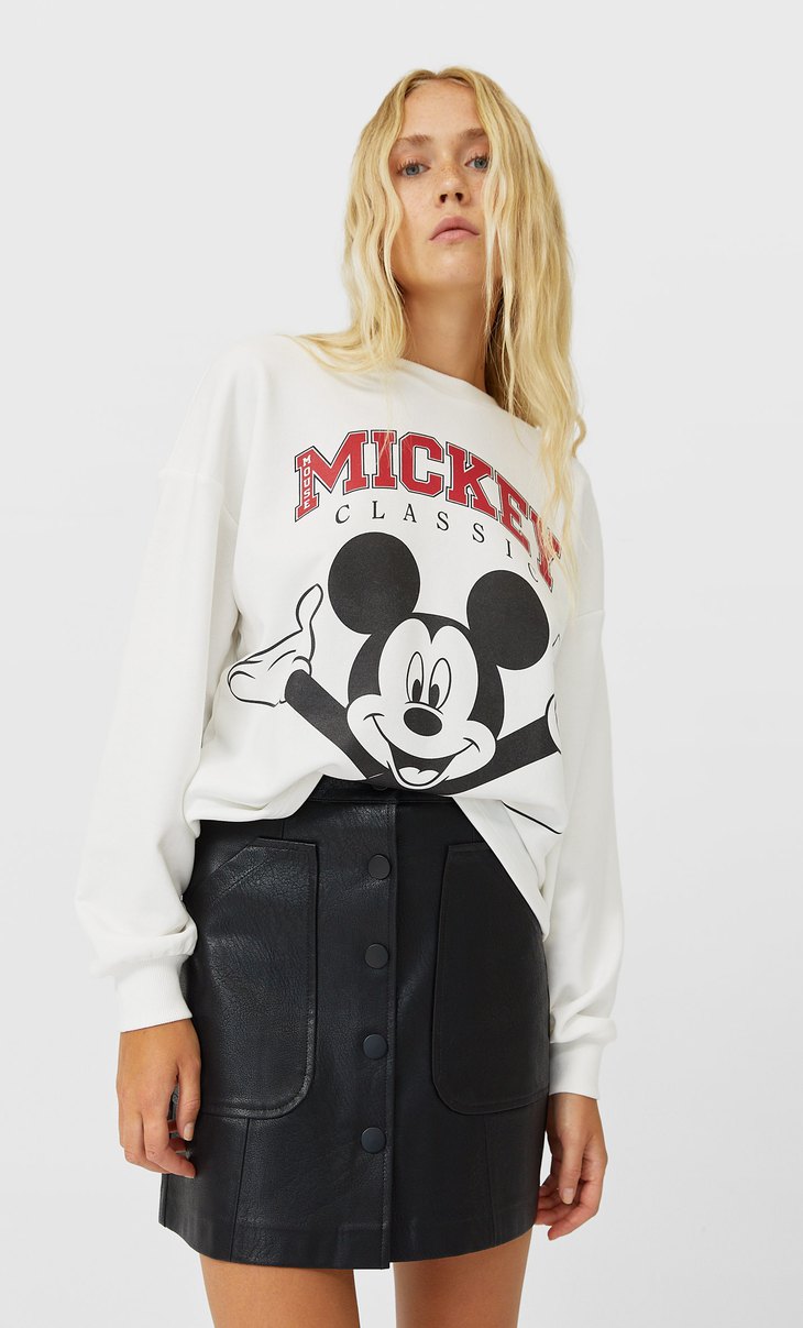 stradivarius mickey mouse sweatshirt