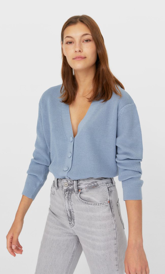 stradivarius long cardigan