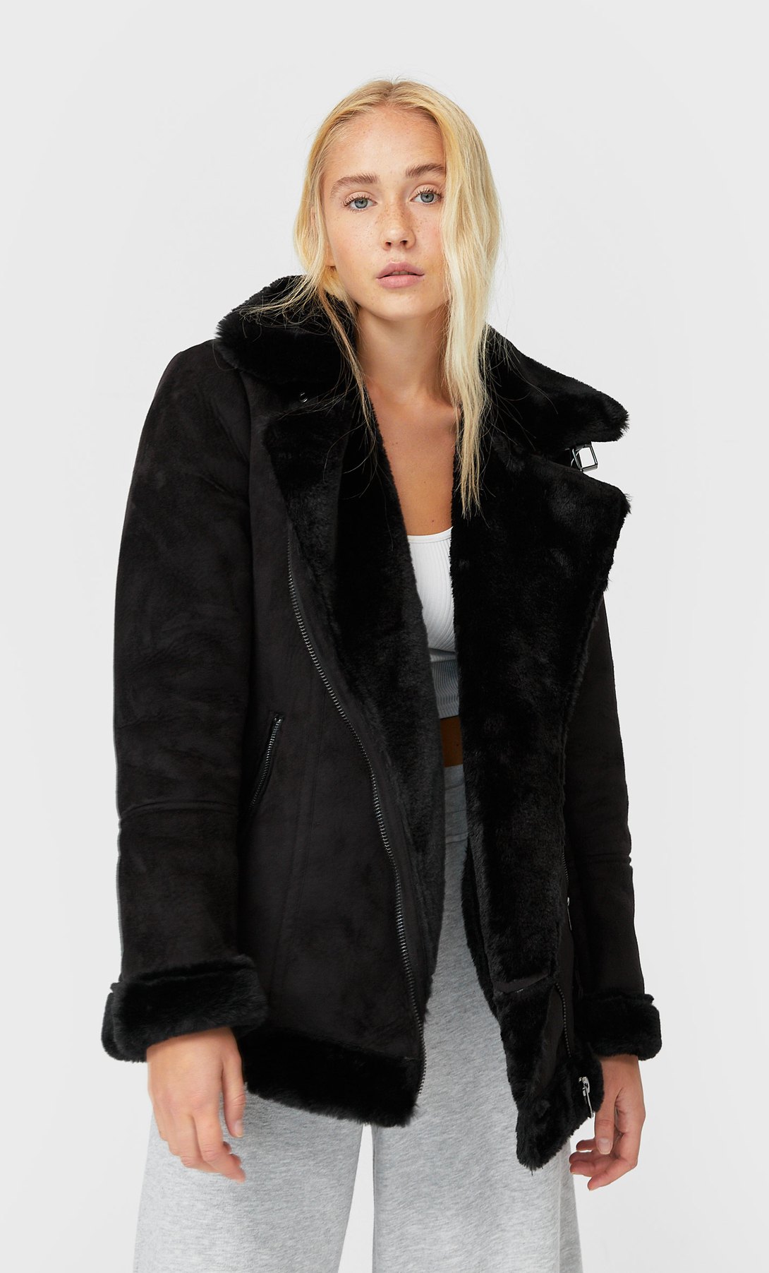 stradivarius biker jacket