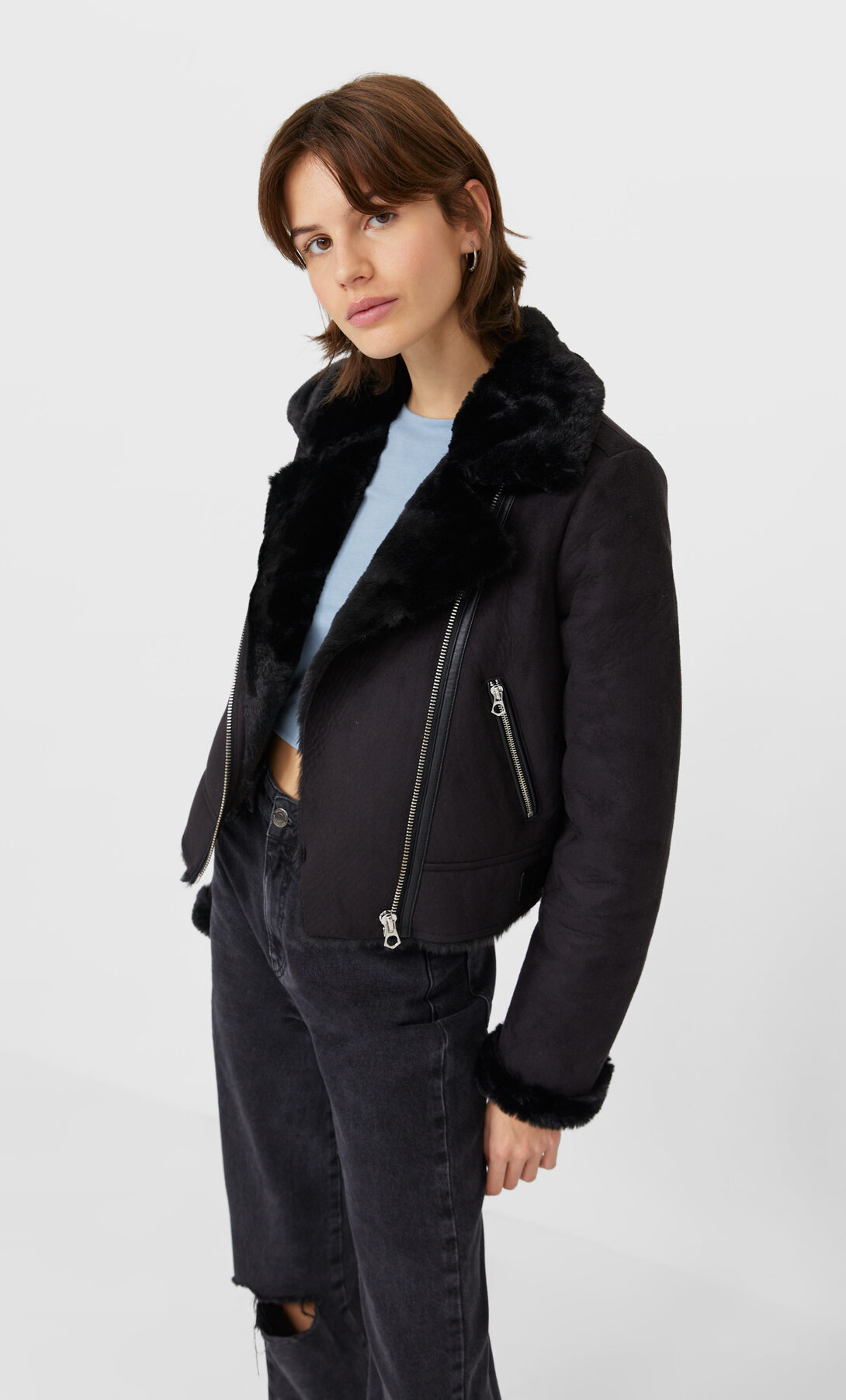 short biker jacket