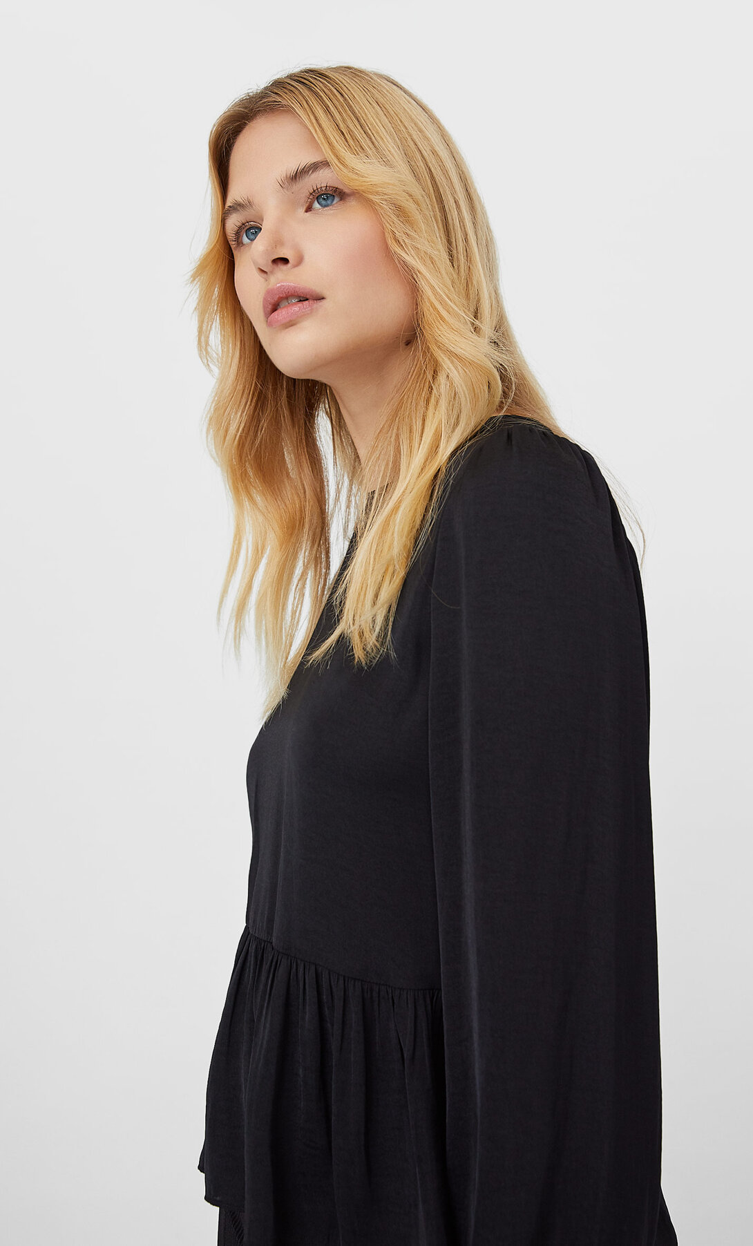 Blusa lila stradivarius hot sale