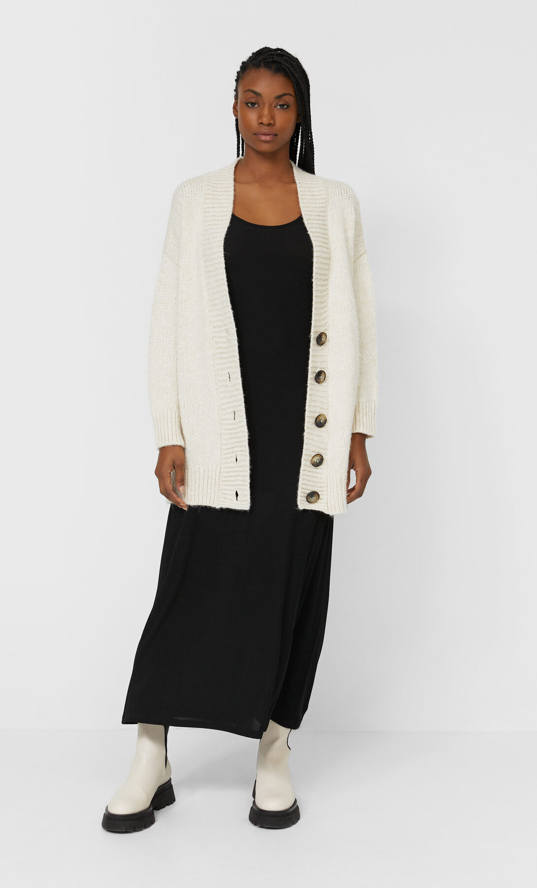 stradivarius midi dress