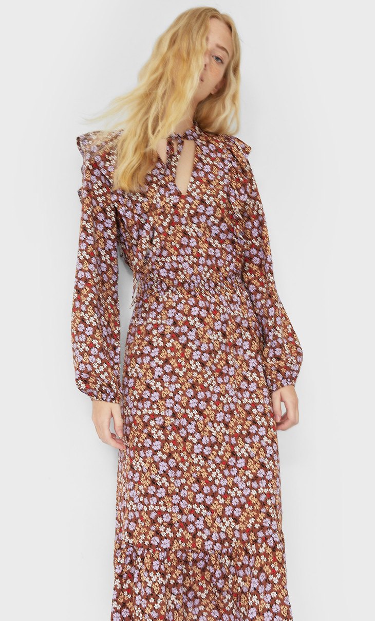 robe midi stradivarius