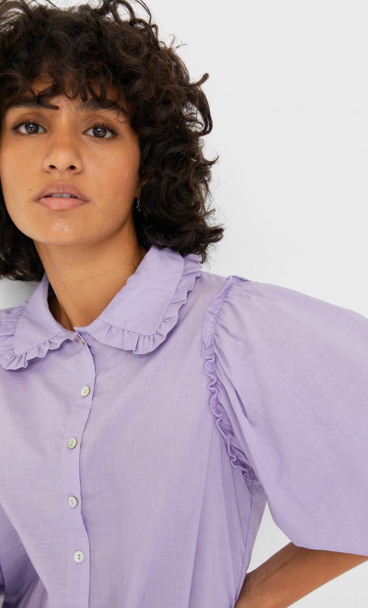 camisa vaquera mujer stradivarius