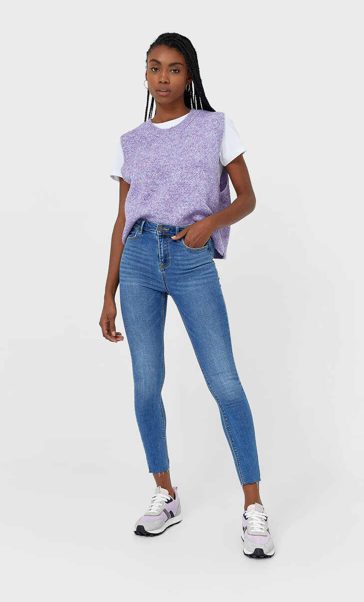 stradivarius jeans high waist