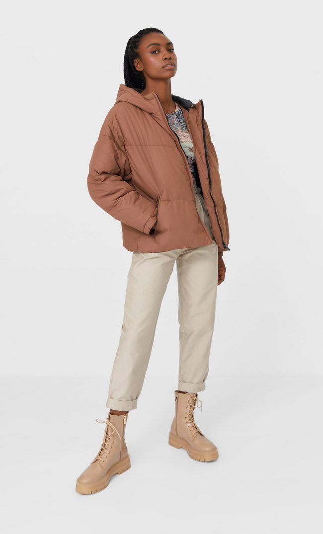 women's coat with oversized hood