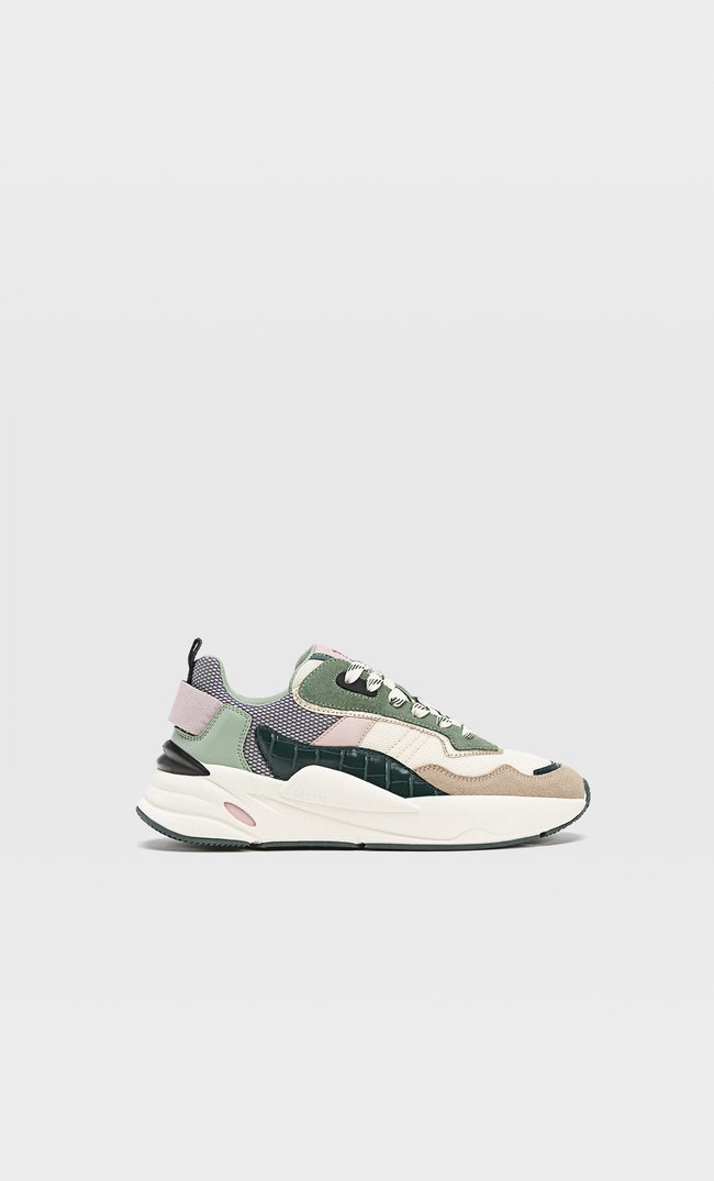 stradivarius chunky trainers