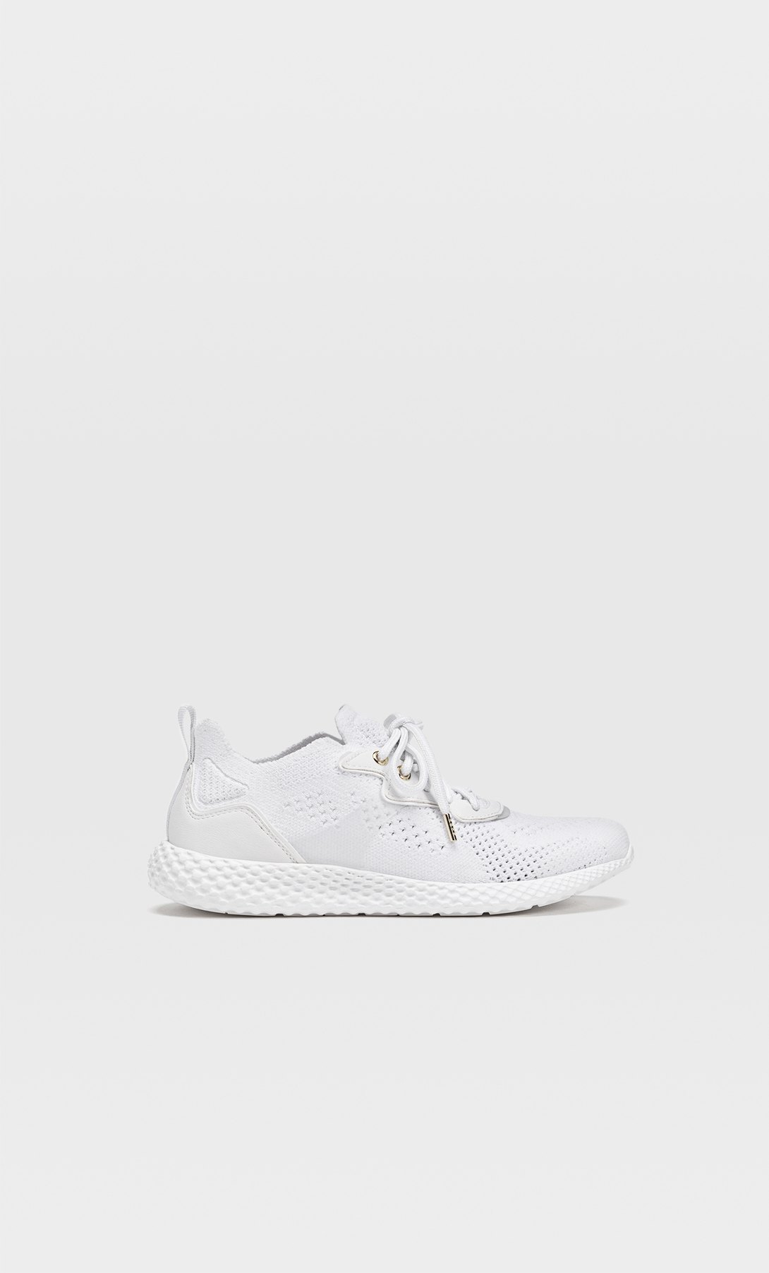 fabric white trainers