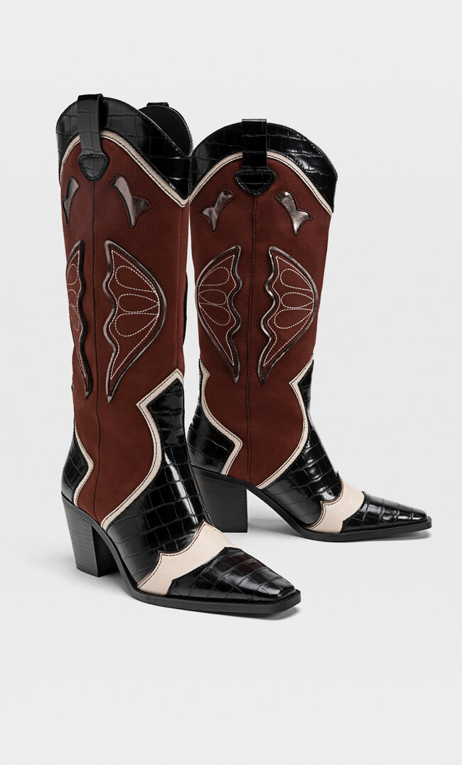 high heel cowboy boots