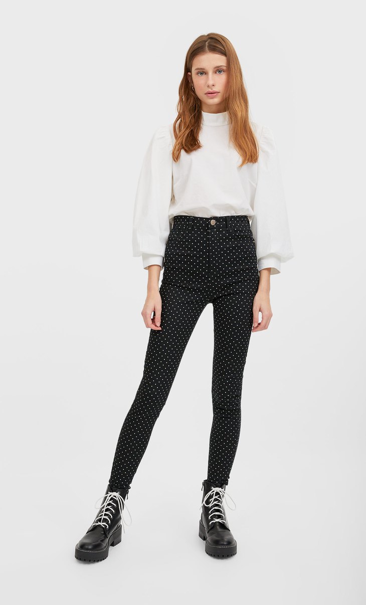 stradivarius striped jeans