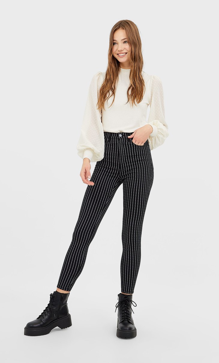 super high waisted trousers