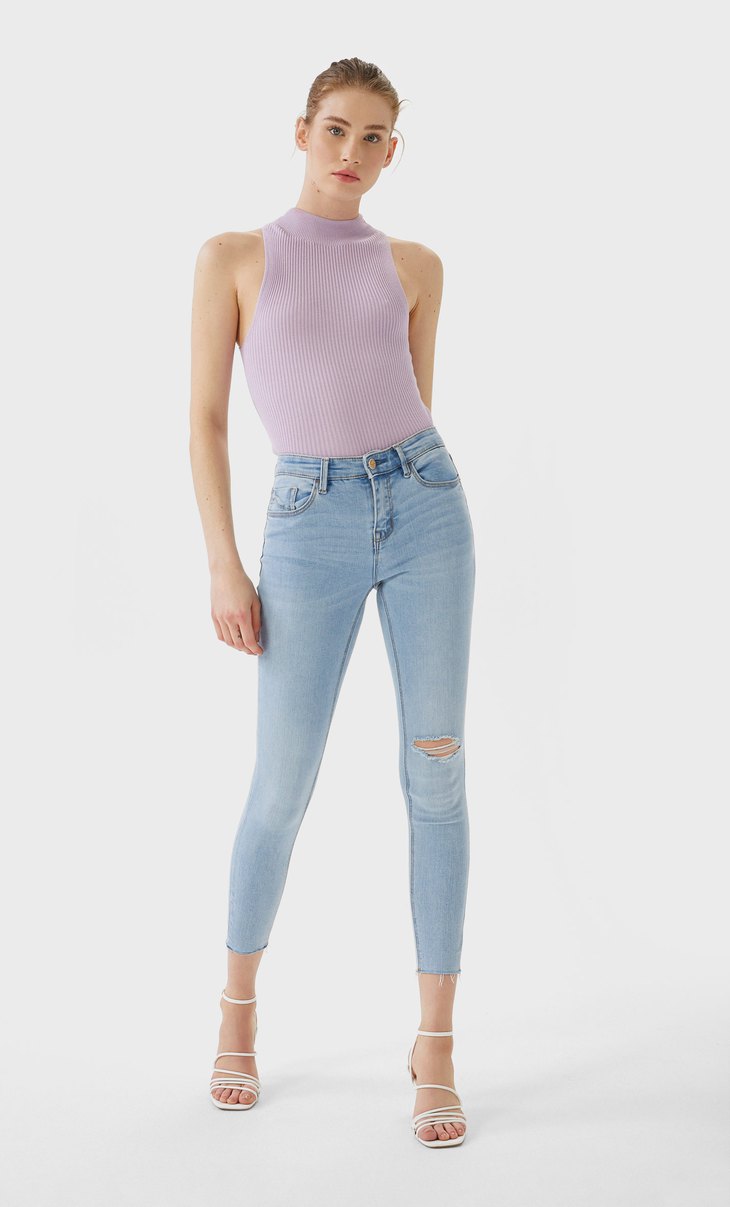 stradivarius low waist jeans