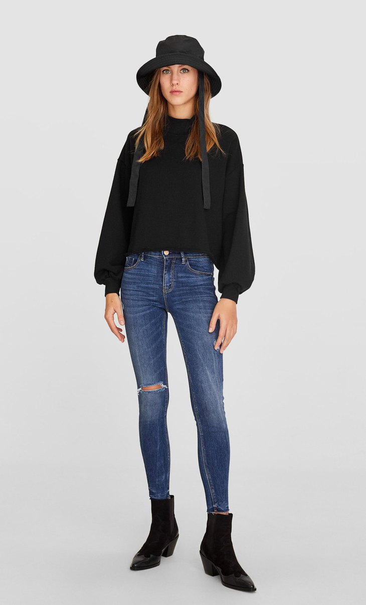 stradivarius jeans low waist