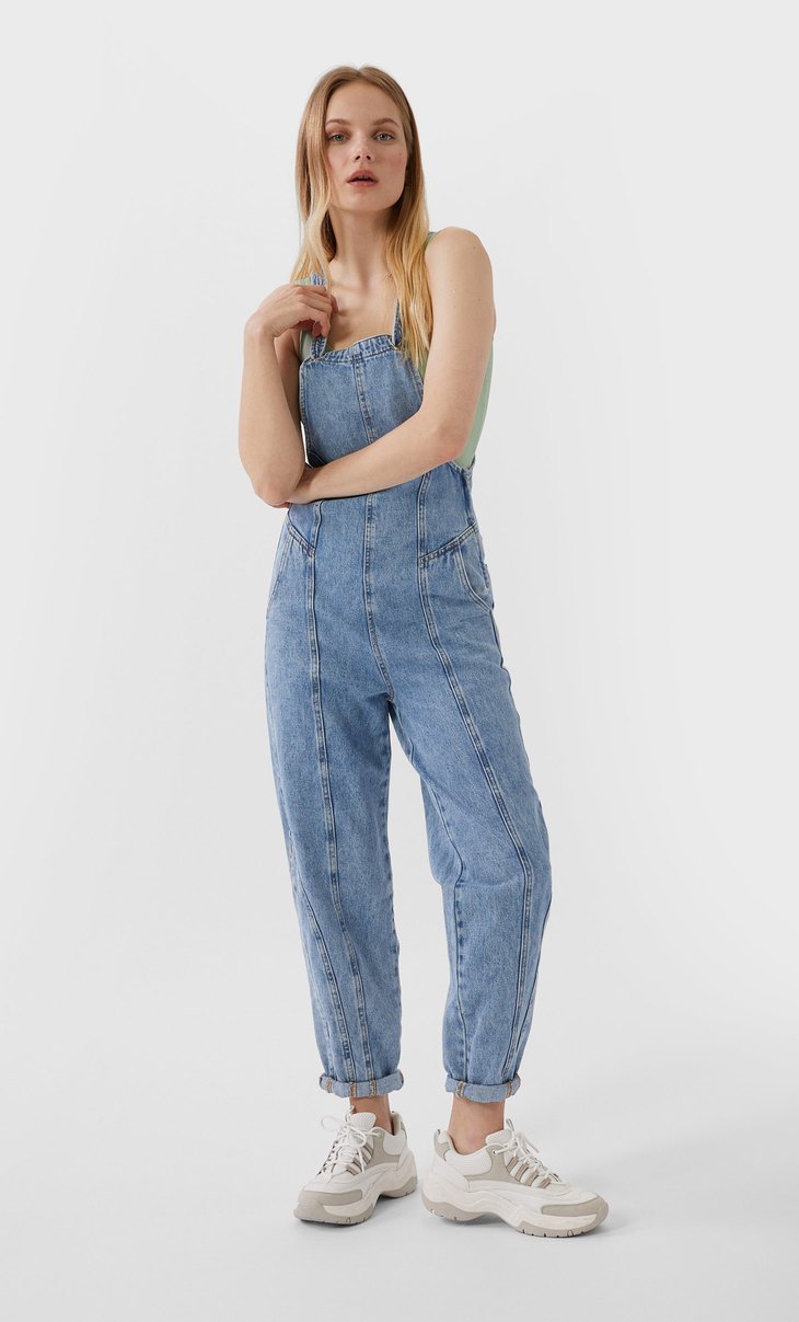 stradivarius dungarees
